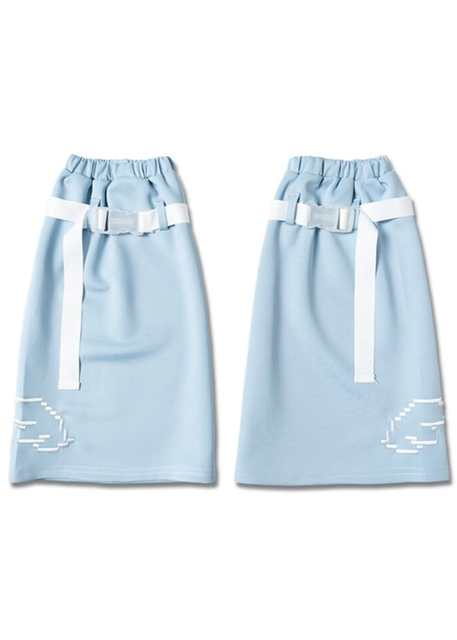 Game Over Dot Cat Pastel Blue Leg Warmer