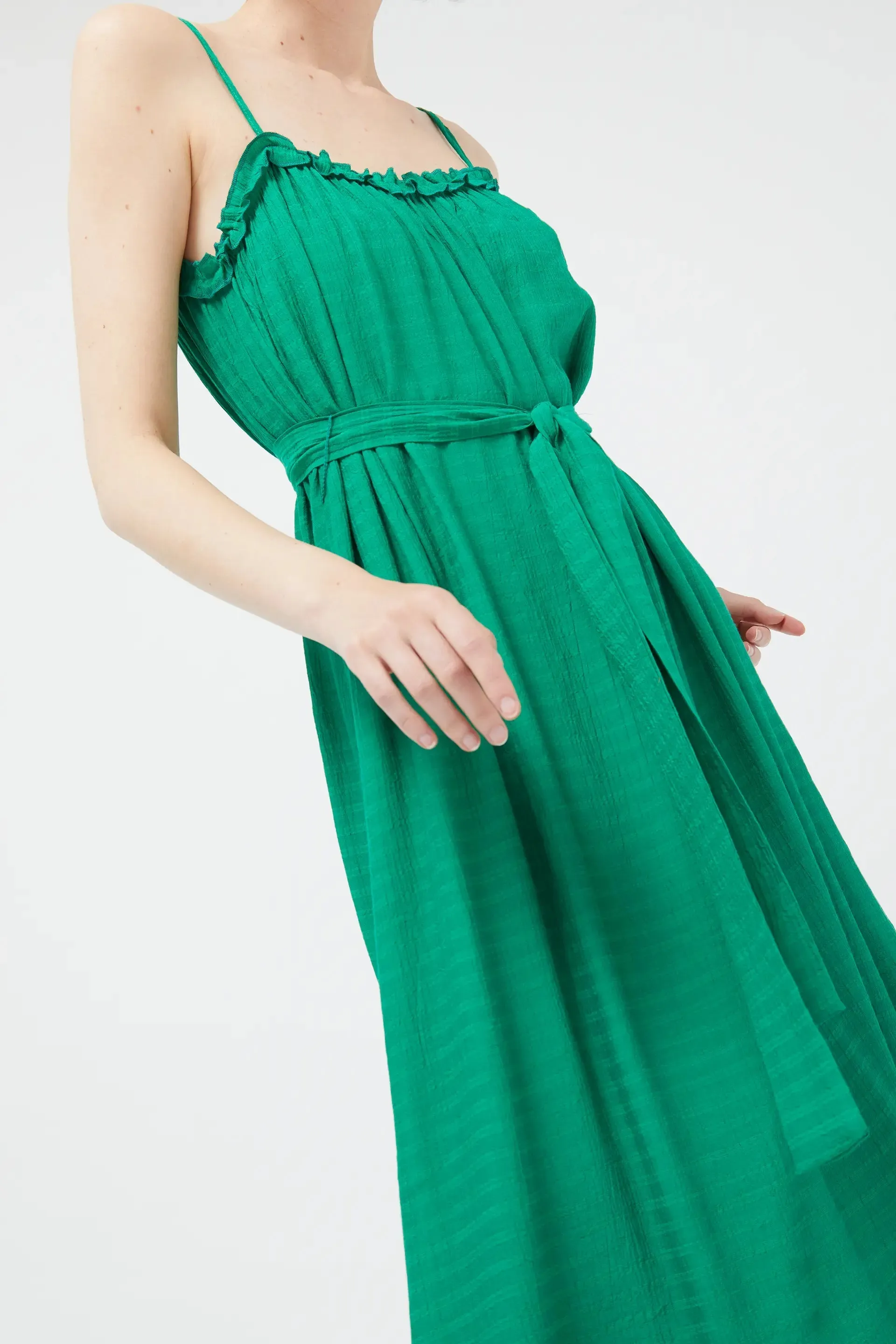 Green Strap Maxi Dress