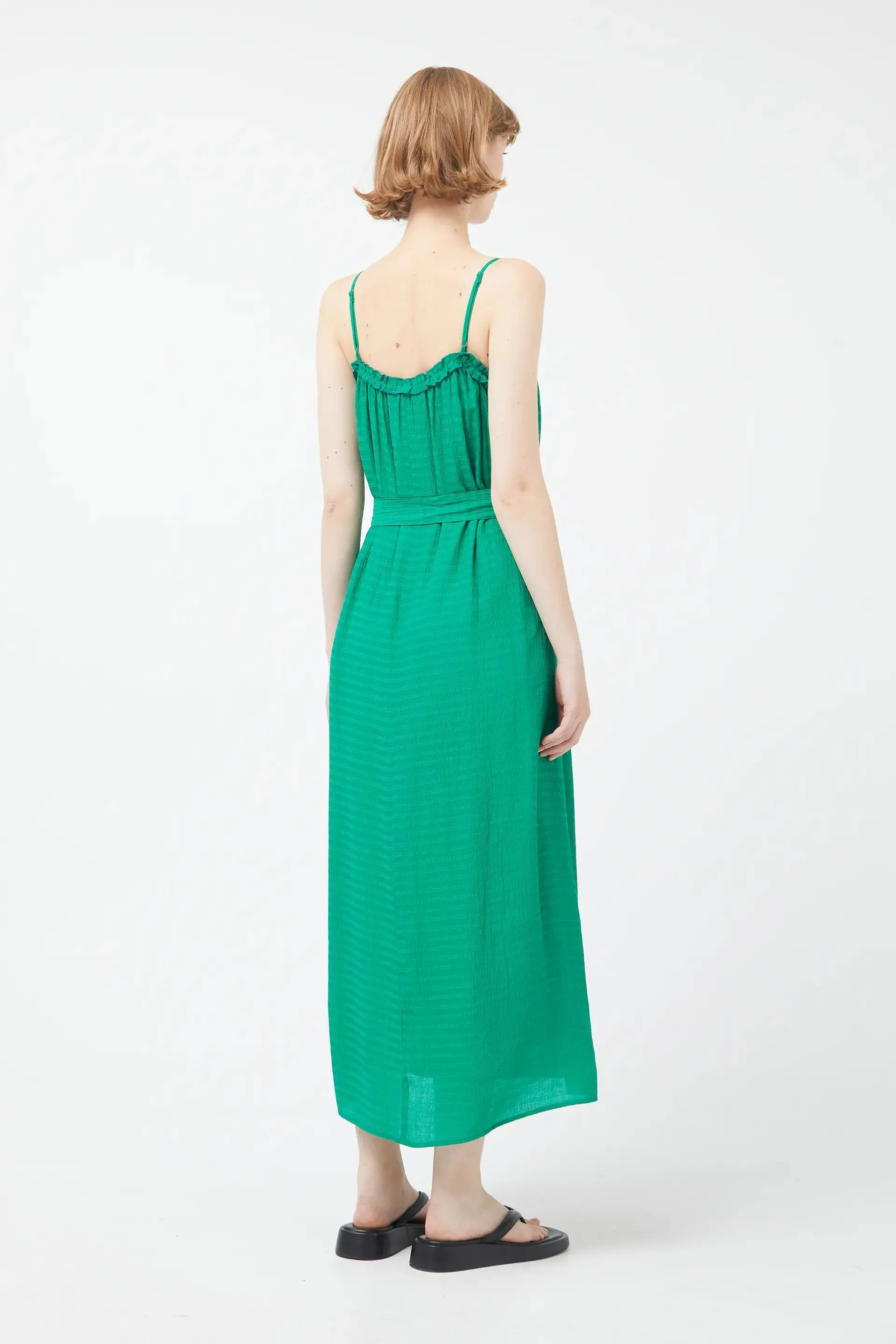 Green Strap Maxi Dress