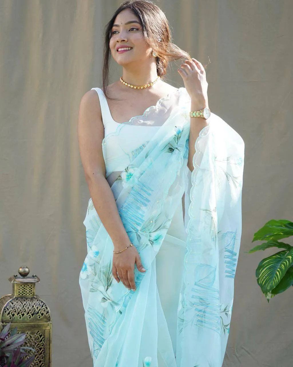 Hand-painted Soft Pastel Saree