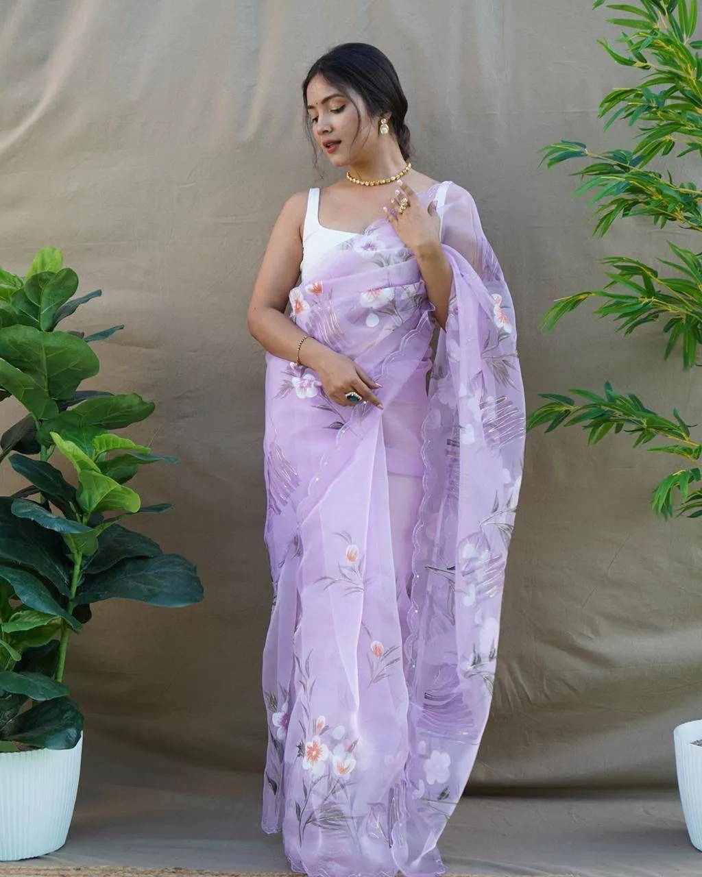 Hand-painted Soft Pastel Saree