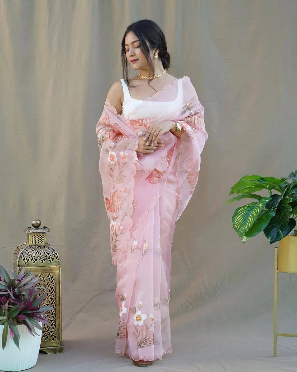 Hand-painted Soft Pastel Saree