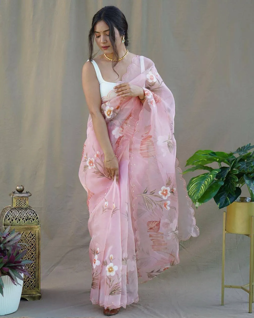 Hand-painted Soft Pastel Saree