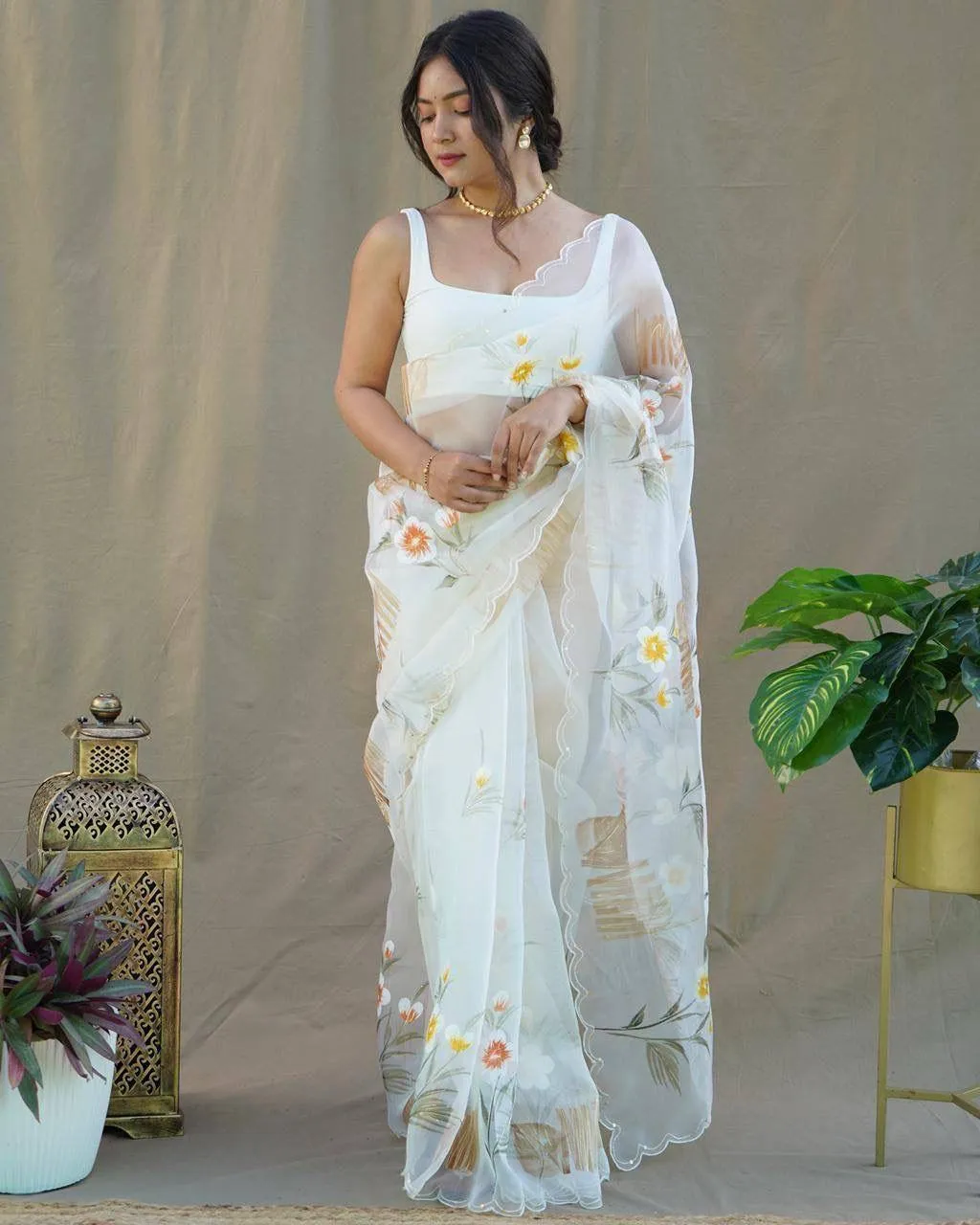 Hand-painted Soft Pastel Saree