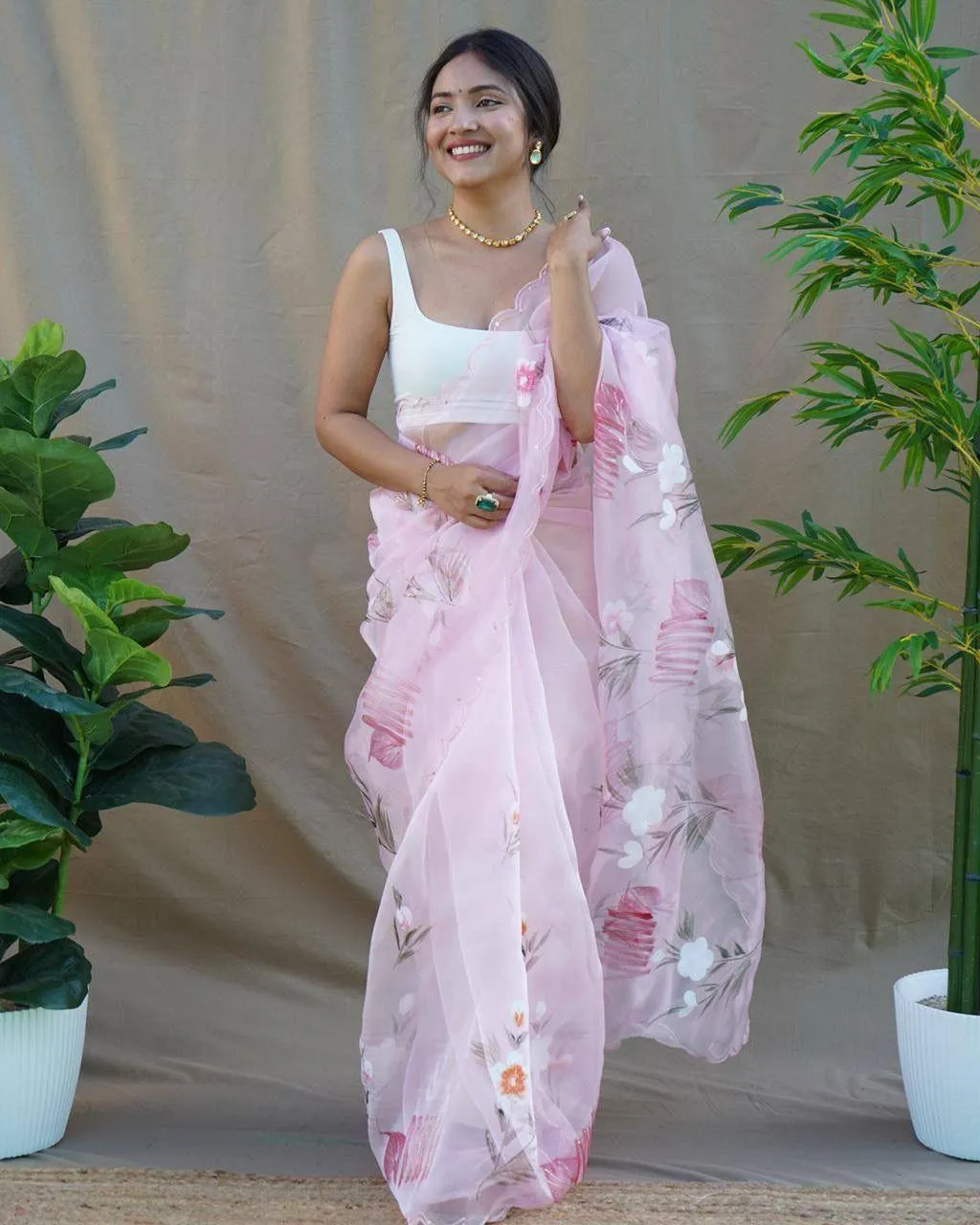 Hand-painted Soft Pastel Saree