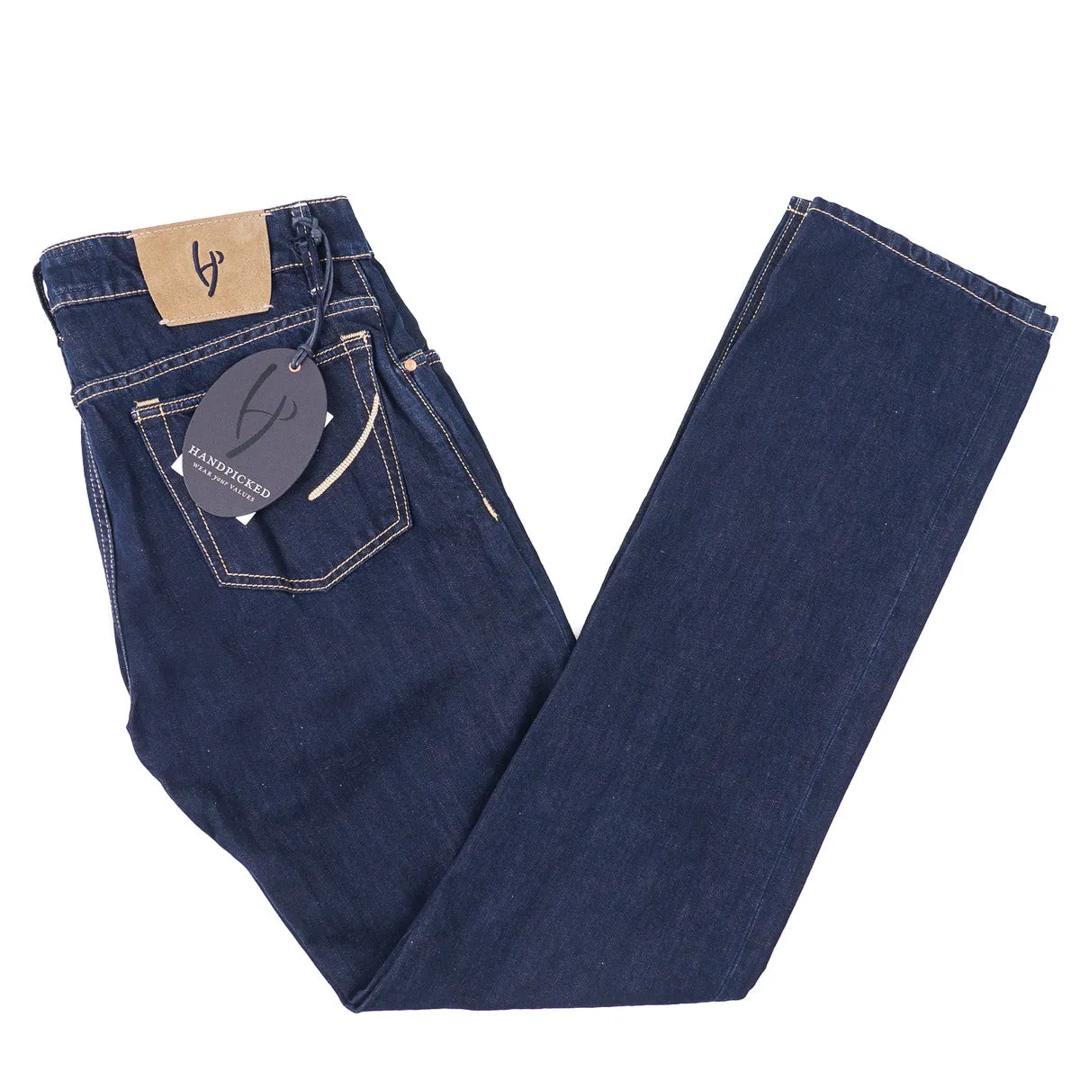 Handpicked Regular-Fit Cotton-Linen Jeans