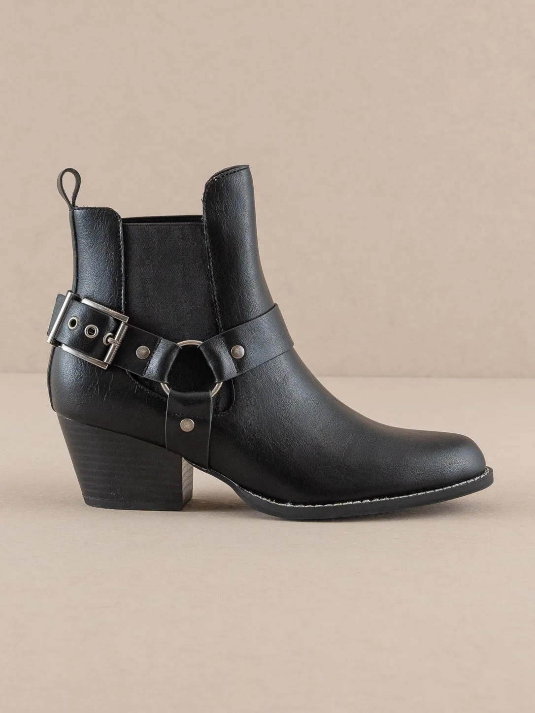 Harness Chelsea Boots in Black