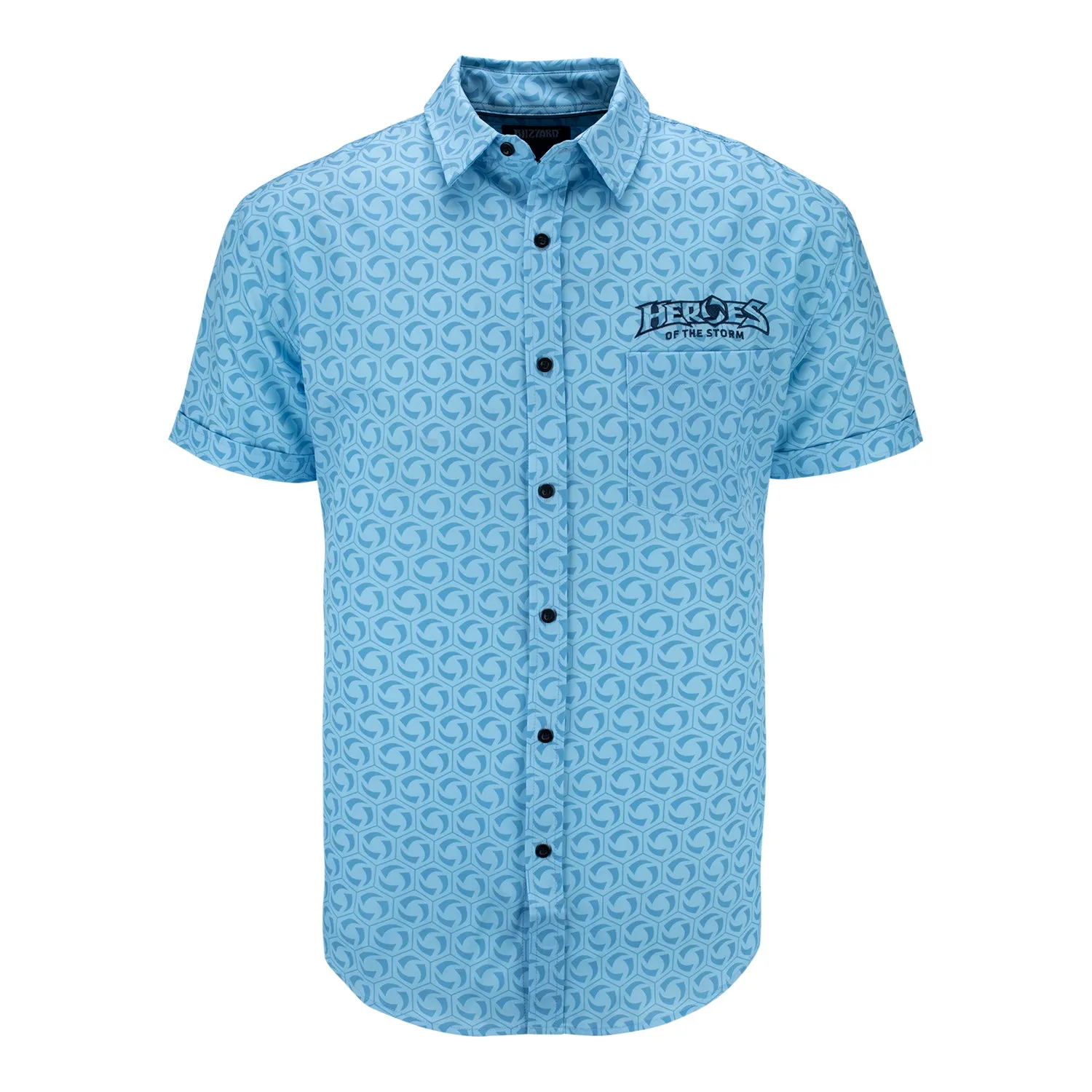 Heroes of the Storm Blue Button-Up Shirt