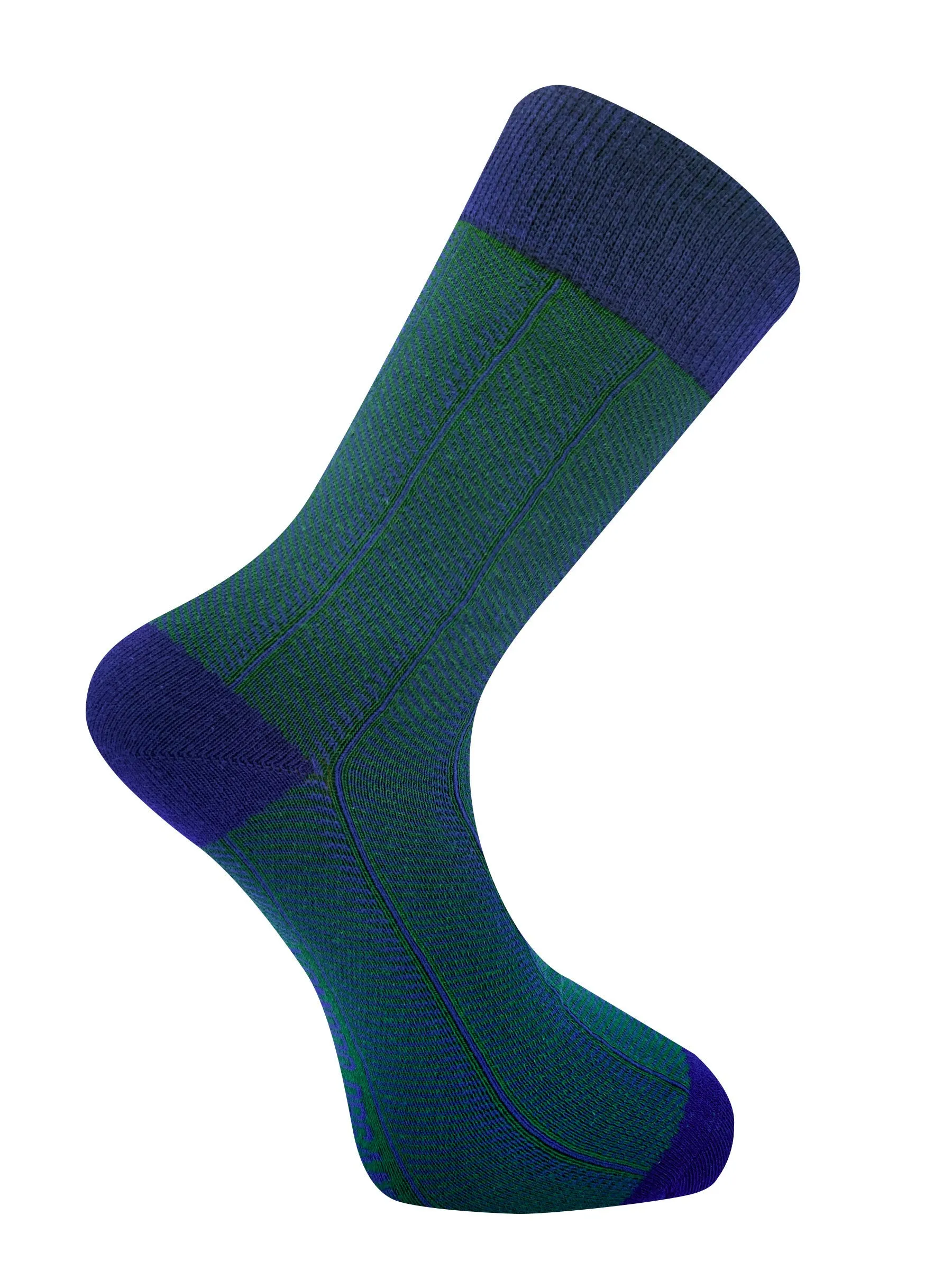 Herringbone GOTS Organic Cotton Socks Green