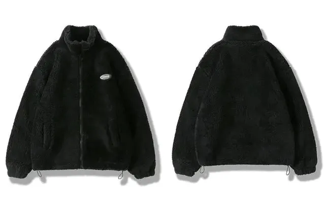 Hip Hop Winter Fleece Fluffy Jacket