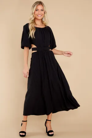 Hold My Hand Black Maxi Dress