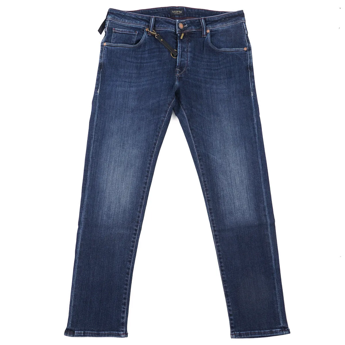 Incotex Slim-Fit Dark Blue Denim Jeans