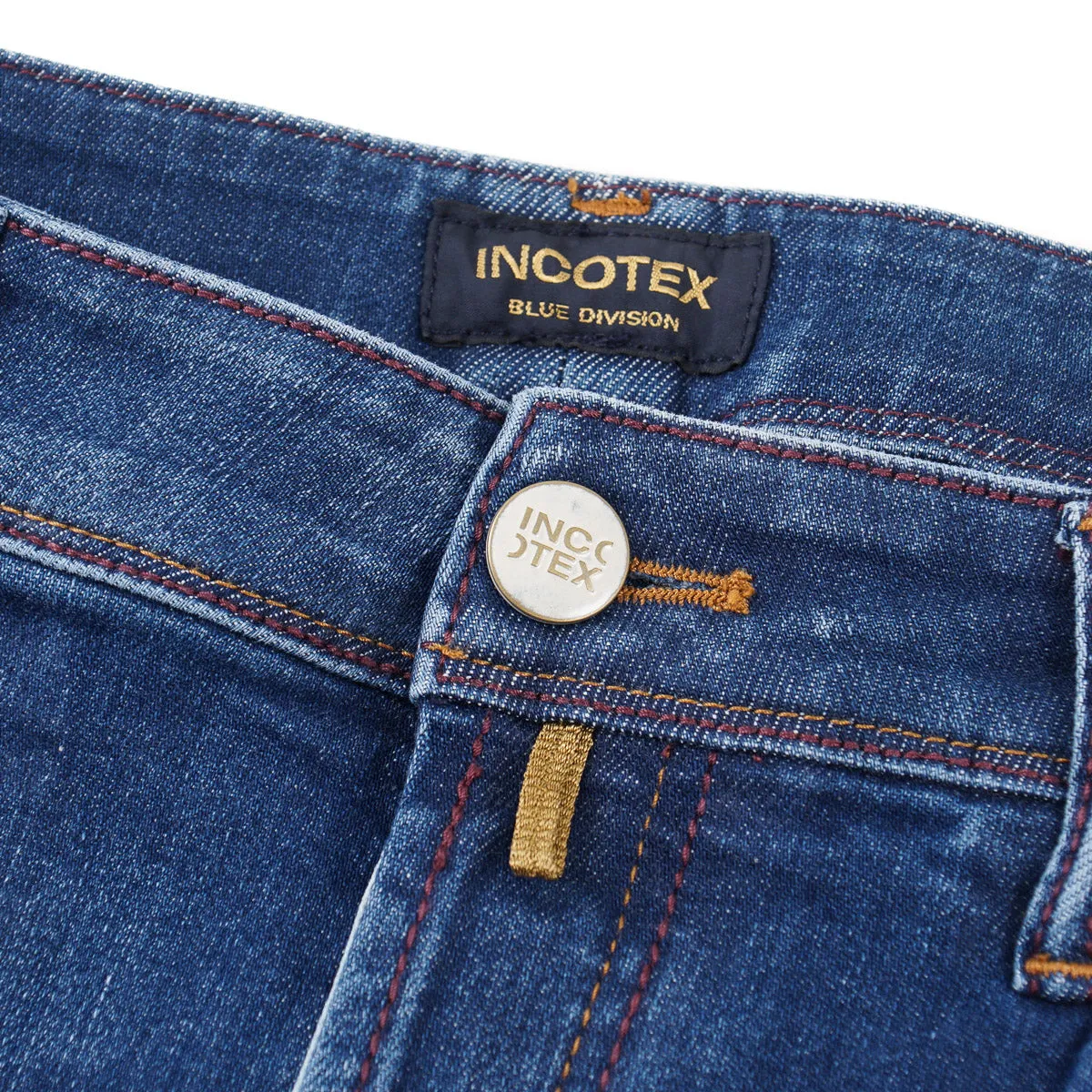 Incotex Slim Straight Fit Selvedge Denim Jeans