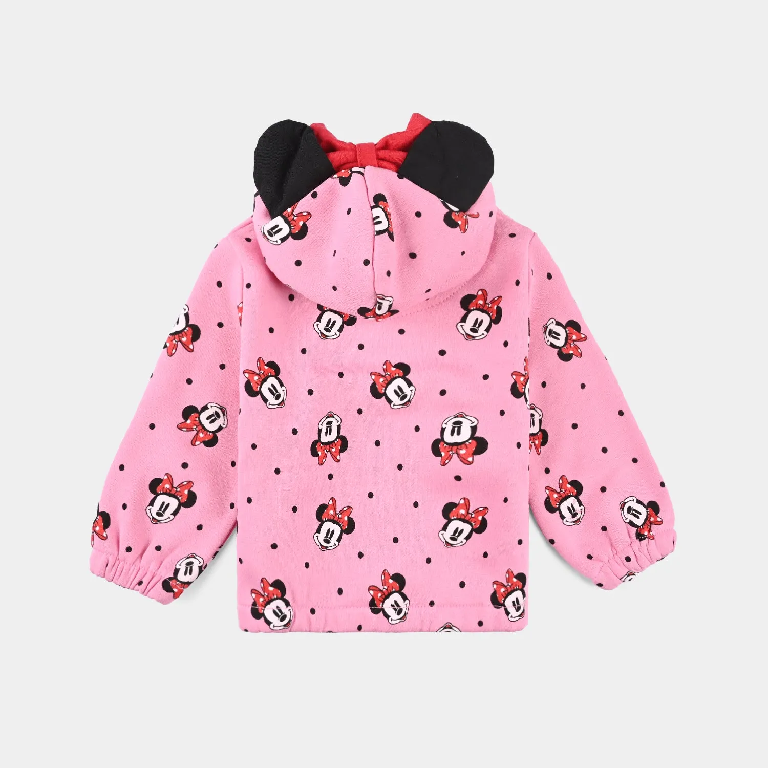 Infant Girls Fleece Knitted Jacket -Sachet Pink