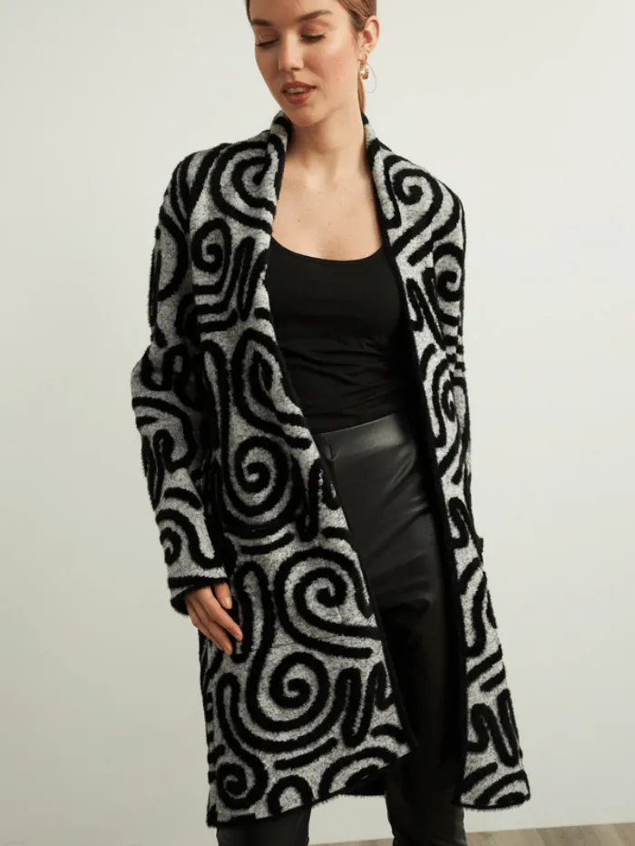 Joseph Ribkoff S Patterned Long Cardigan 213993