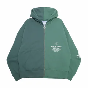 Jungles Appointment Only Zip up Split Hoodie (Green)