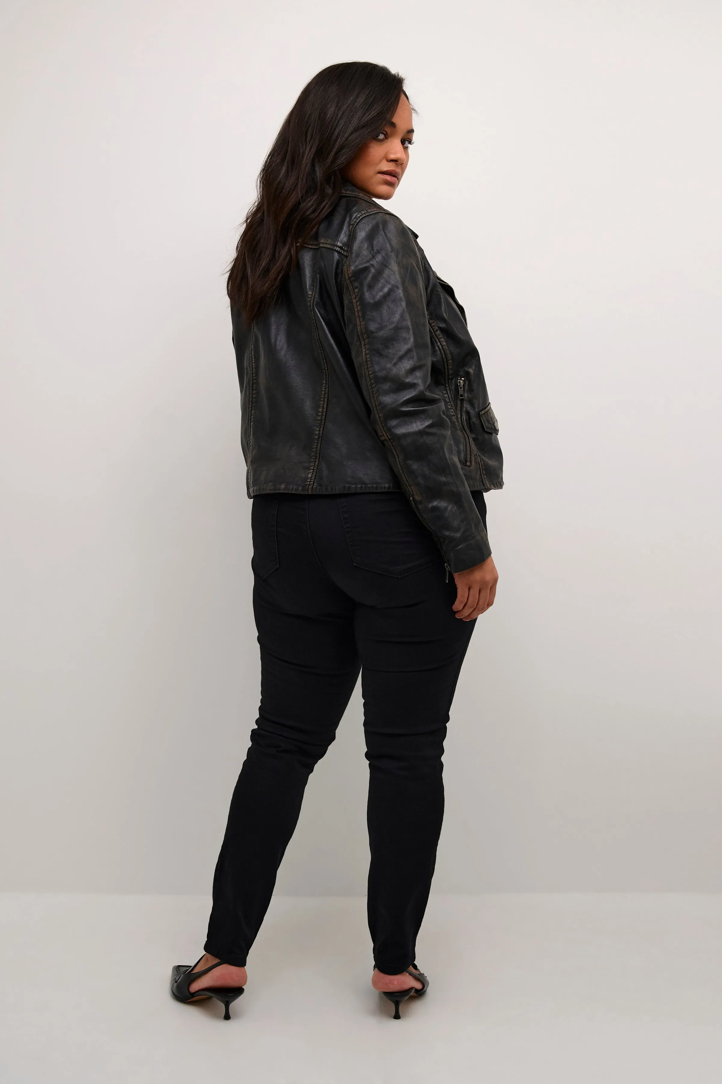 Kaffe Curve Janet Leather Jacket