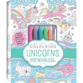 Kaleidoscope Colouring Kit: Unicorns, Narwhals and More!