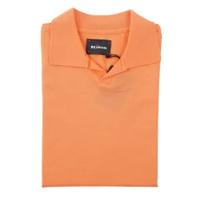 Kiton Micro Pique Cotton Polo Shirt