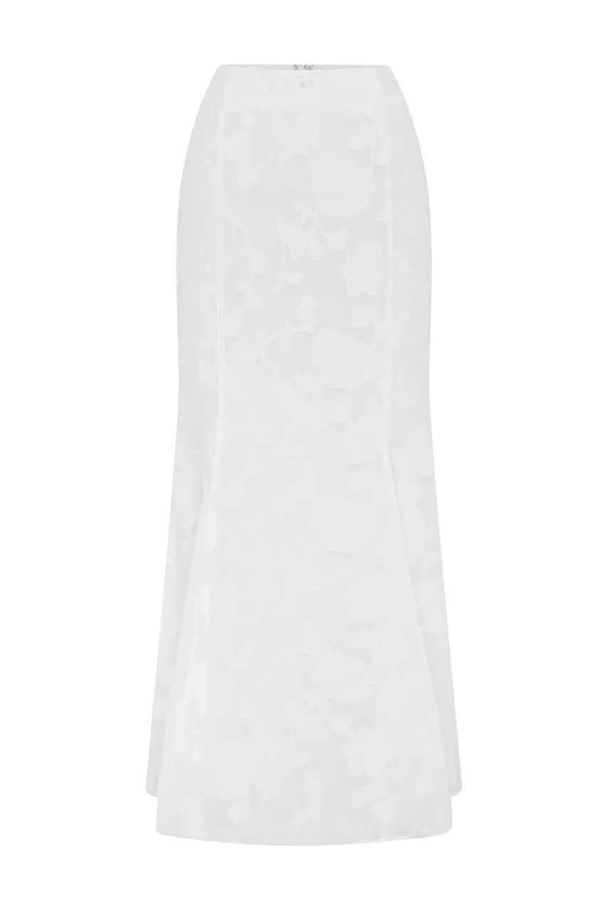 LARINA MAXI SKIRT - WHITE