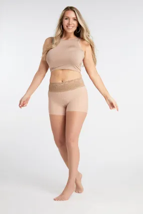 Light Nude Sheer Tights With Luxe Comfort Waistband