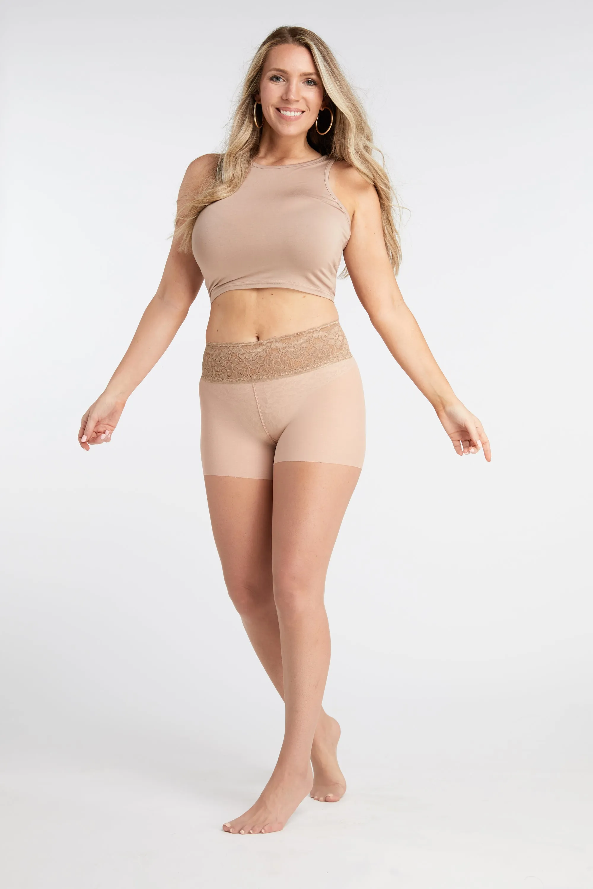 Light Nude Sheer Tights With Luxe Comfort Waistband