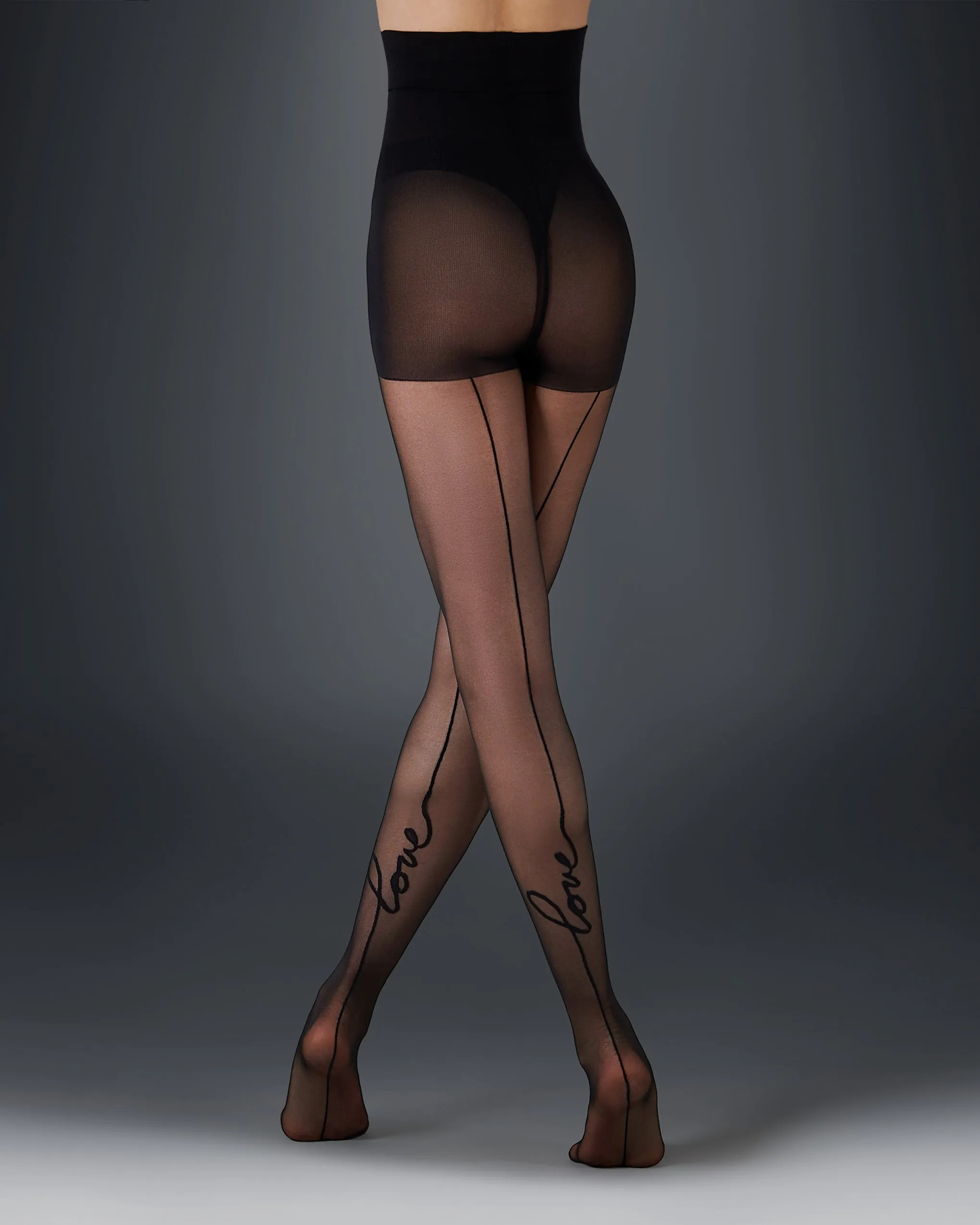 Love Backseam Tights Black