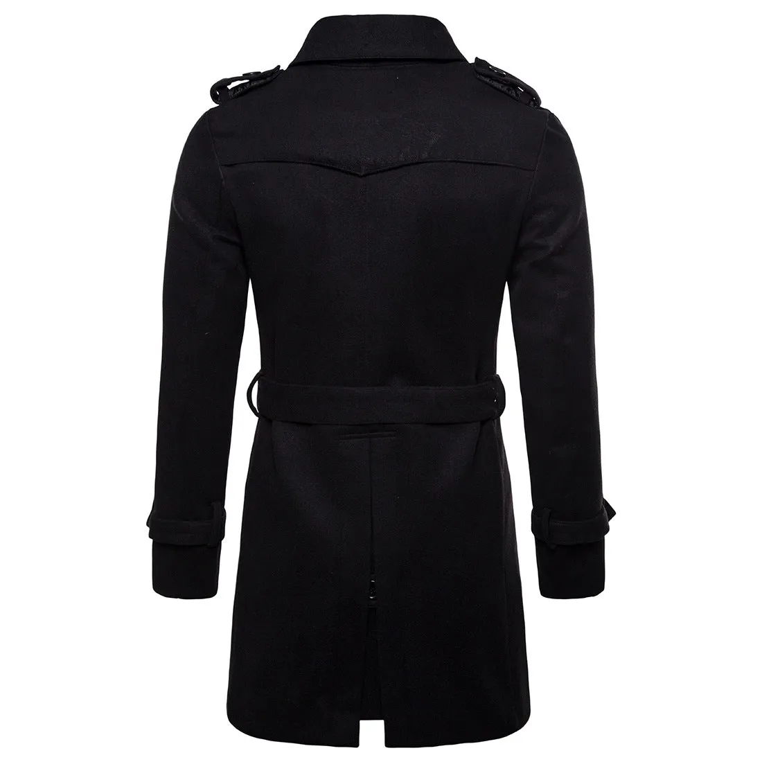 Men's Formal Business Fall Winter Casual Lapel Double Breasted Premium Cotton Coat Long Trench coat Jacket | 9280