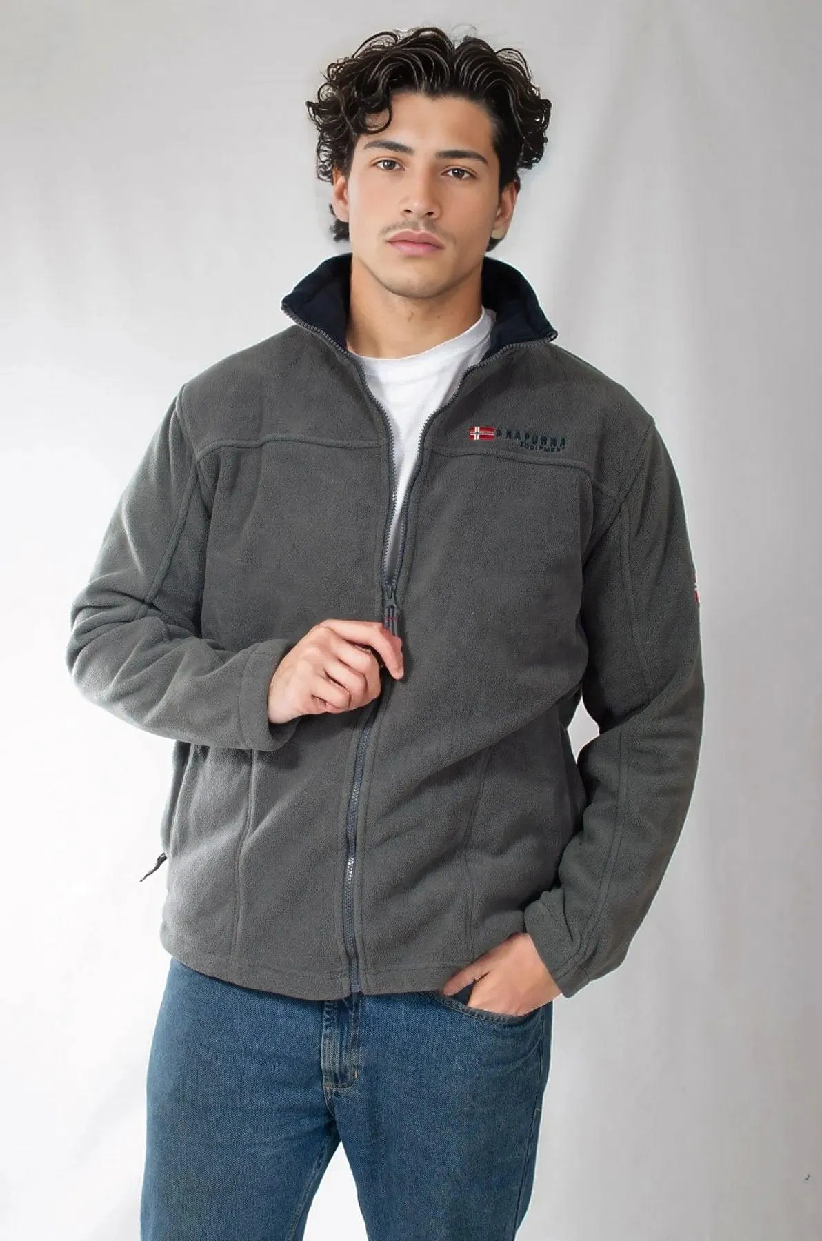 Mens Zip Front Fleece Jacket