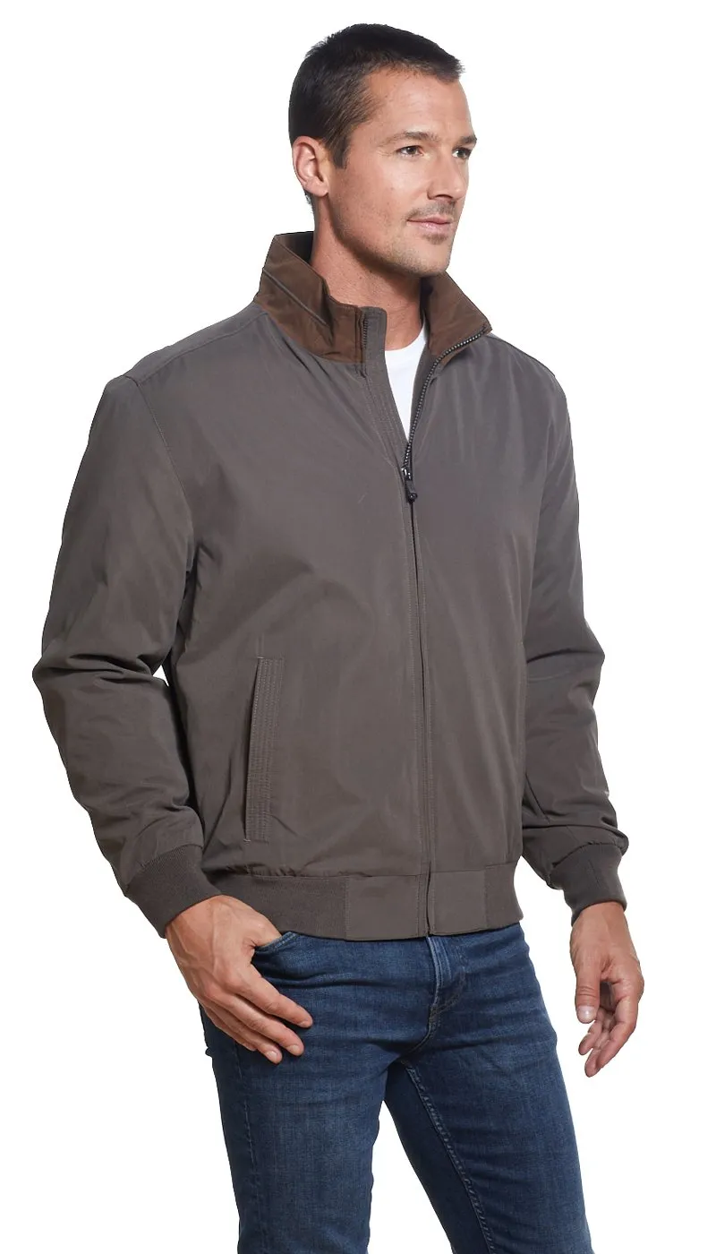 MICROFIBER FLEECE LINED BOMBER JACKET