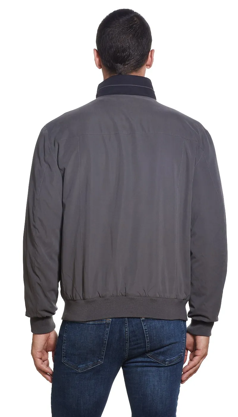 MICROFIBER FLEECE LINED BOMBER JACKET