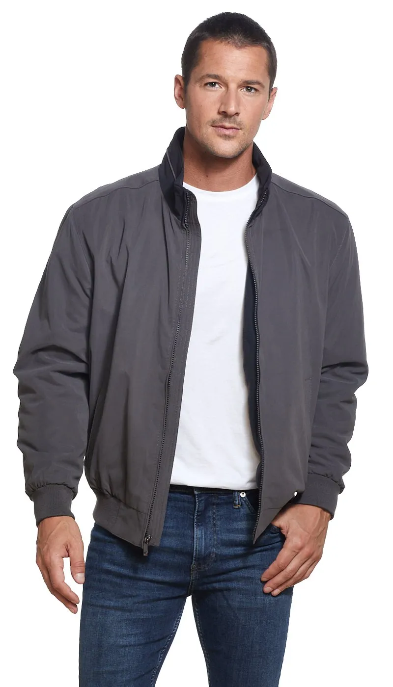 MICROFIBER FLEECE LINED BOMBER JACKET