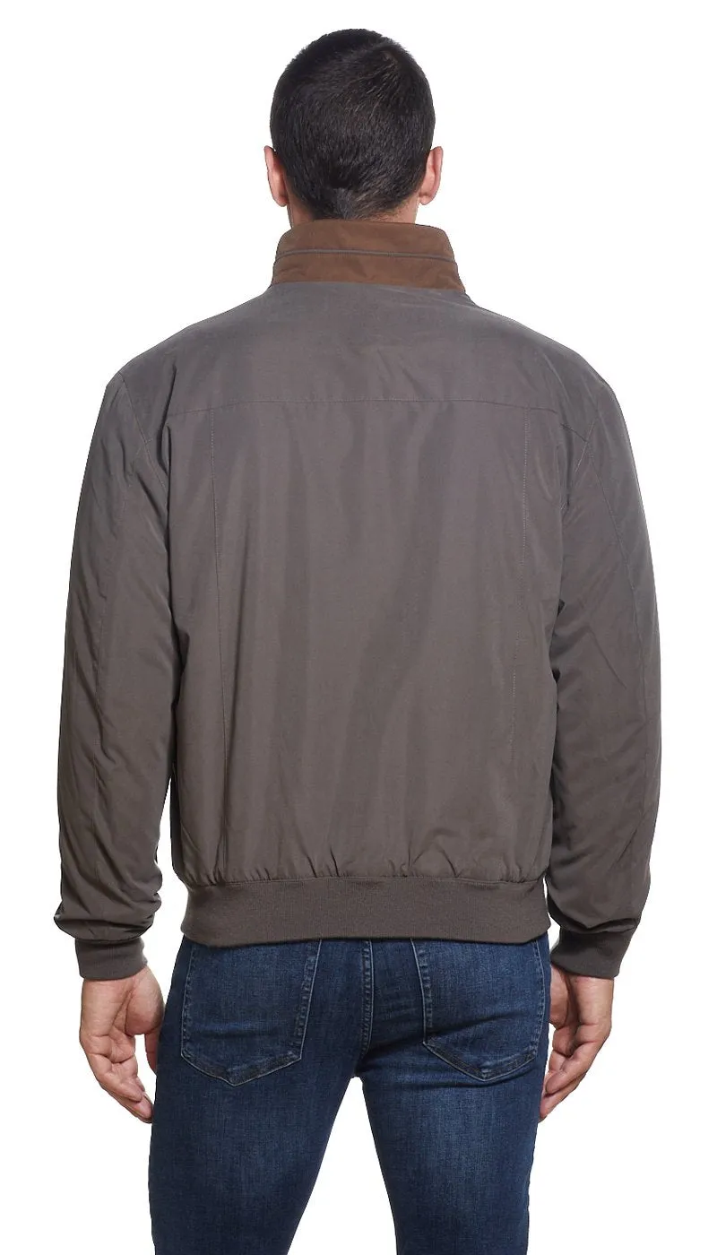 MICROFIBER FLEECE LINED BOMBER JACKET