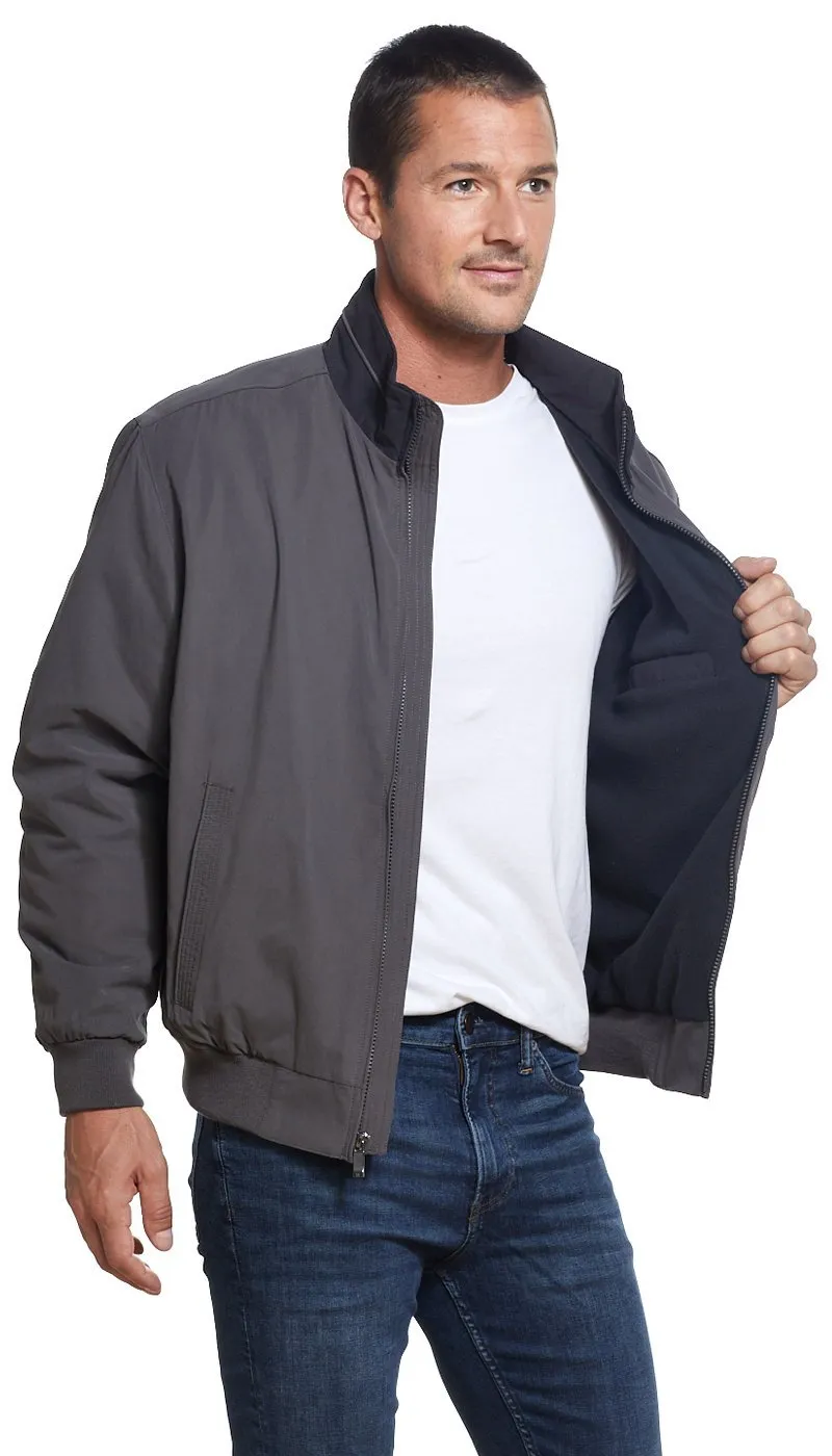 MICROFIBER FLEECE LINED BOMBER JACKET