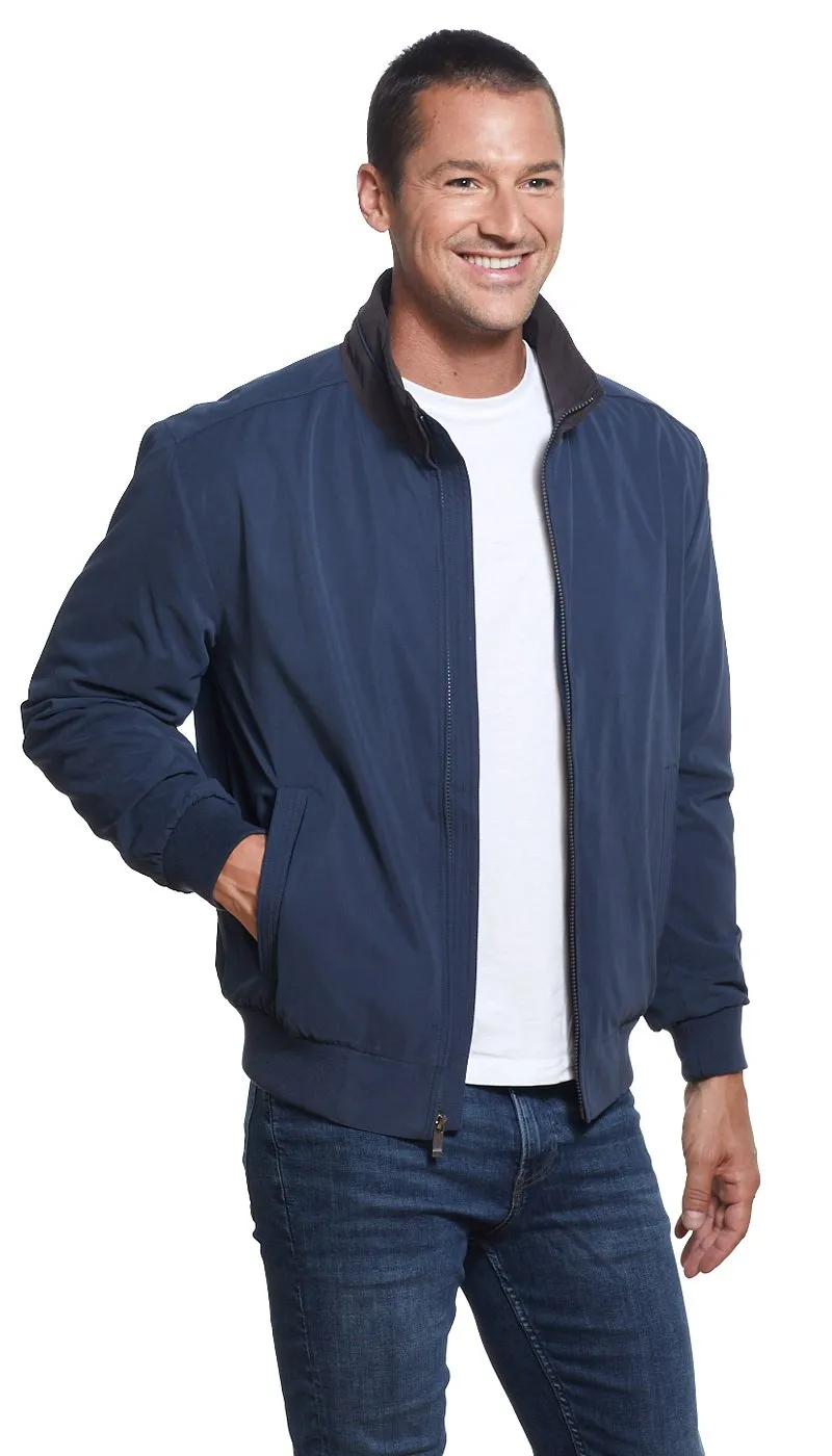 MICROFIBER FLEECE LINED BOMBER JACKET