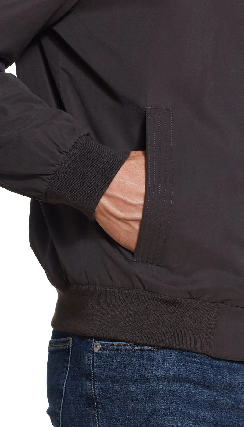 MICROFIBER FLEECE LINED BOMBER JACKET