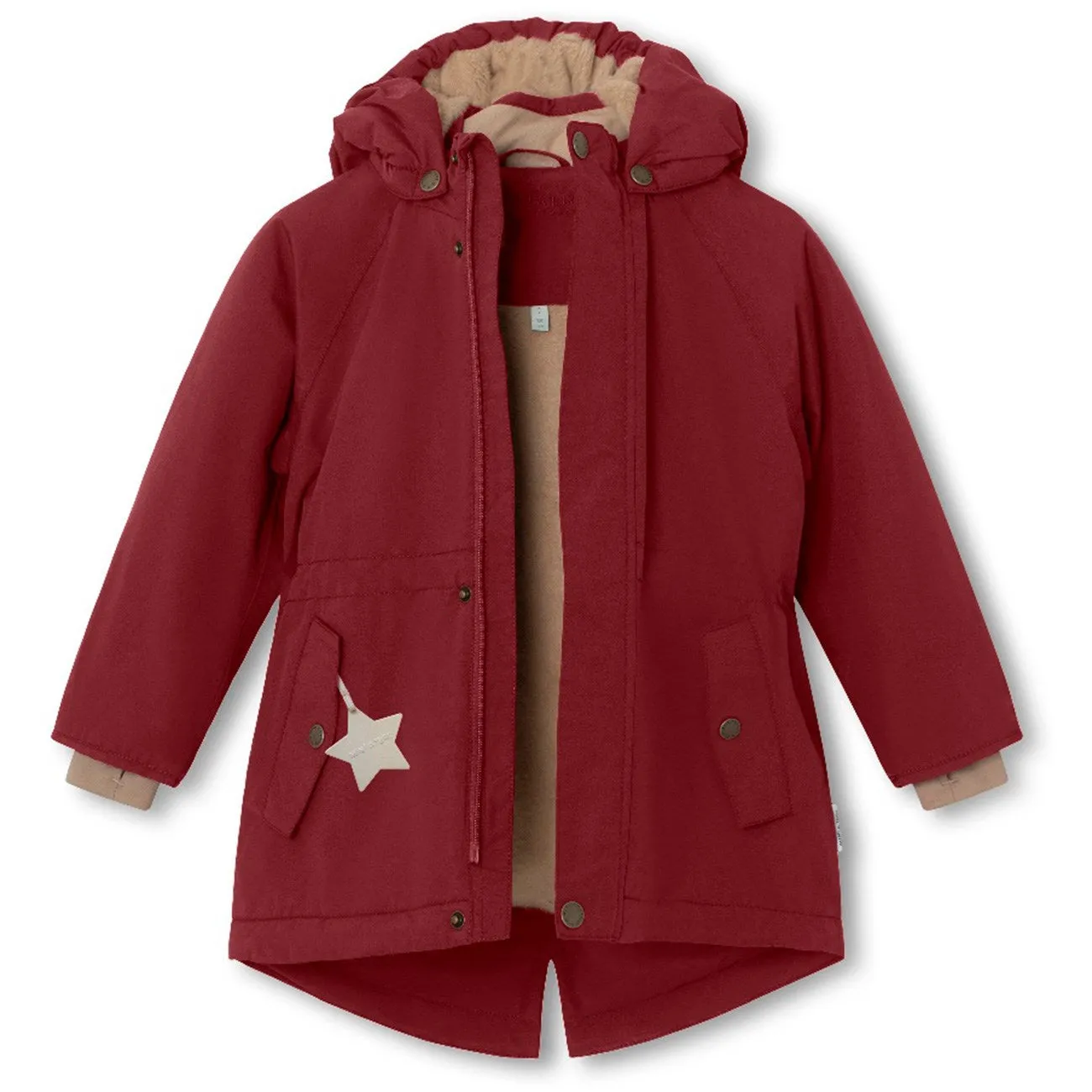 Mini A ture Red merlot Vikania Fleece Winter Jacket