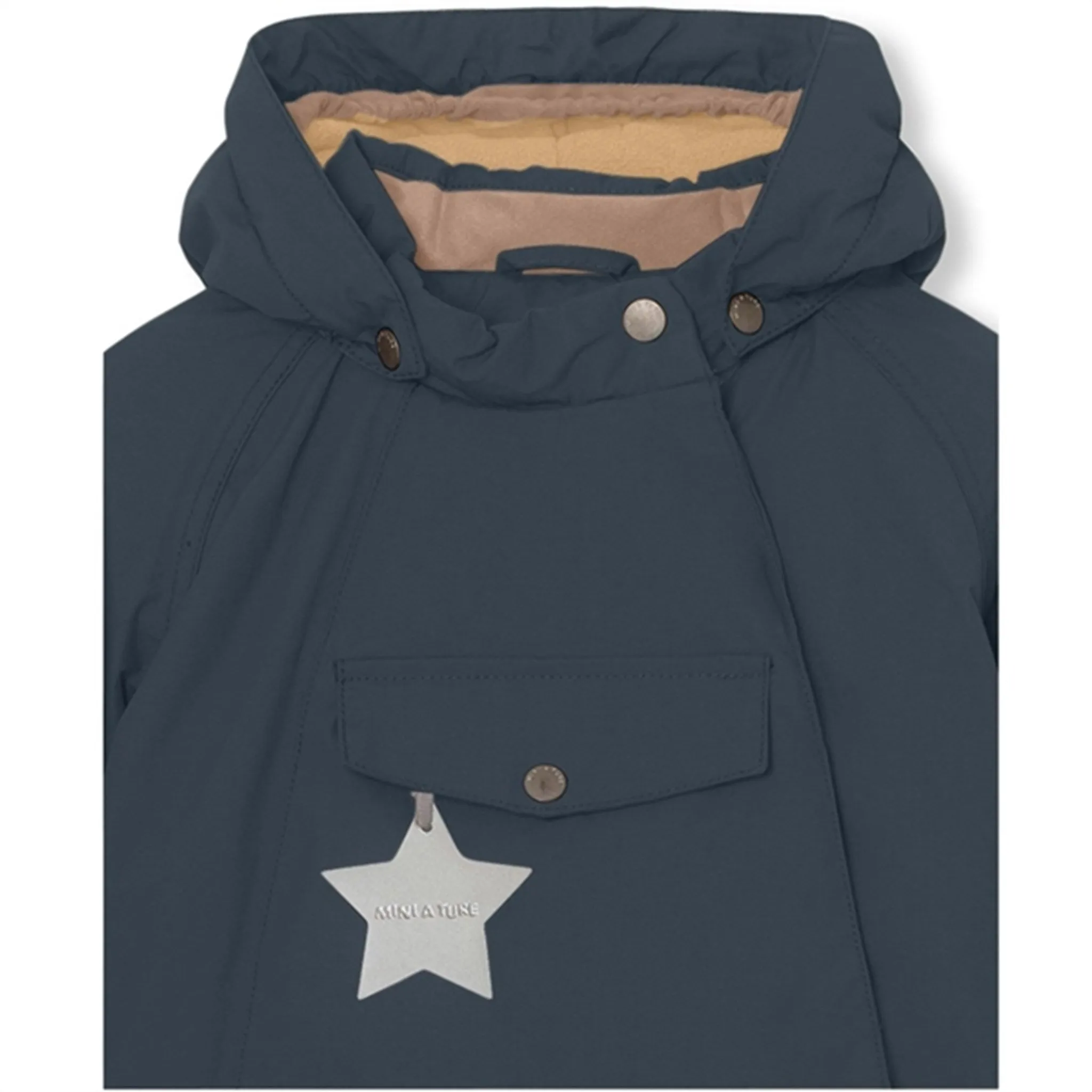 MINI A TURE Wang Fleece Winter Jacket Blue Nights