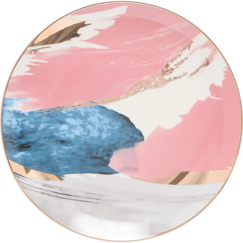 Modern Abstract Pastel Plates