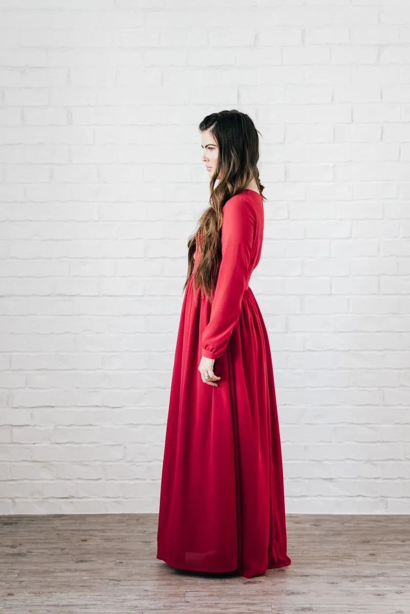 Nantucket Maxi Dress Red