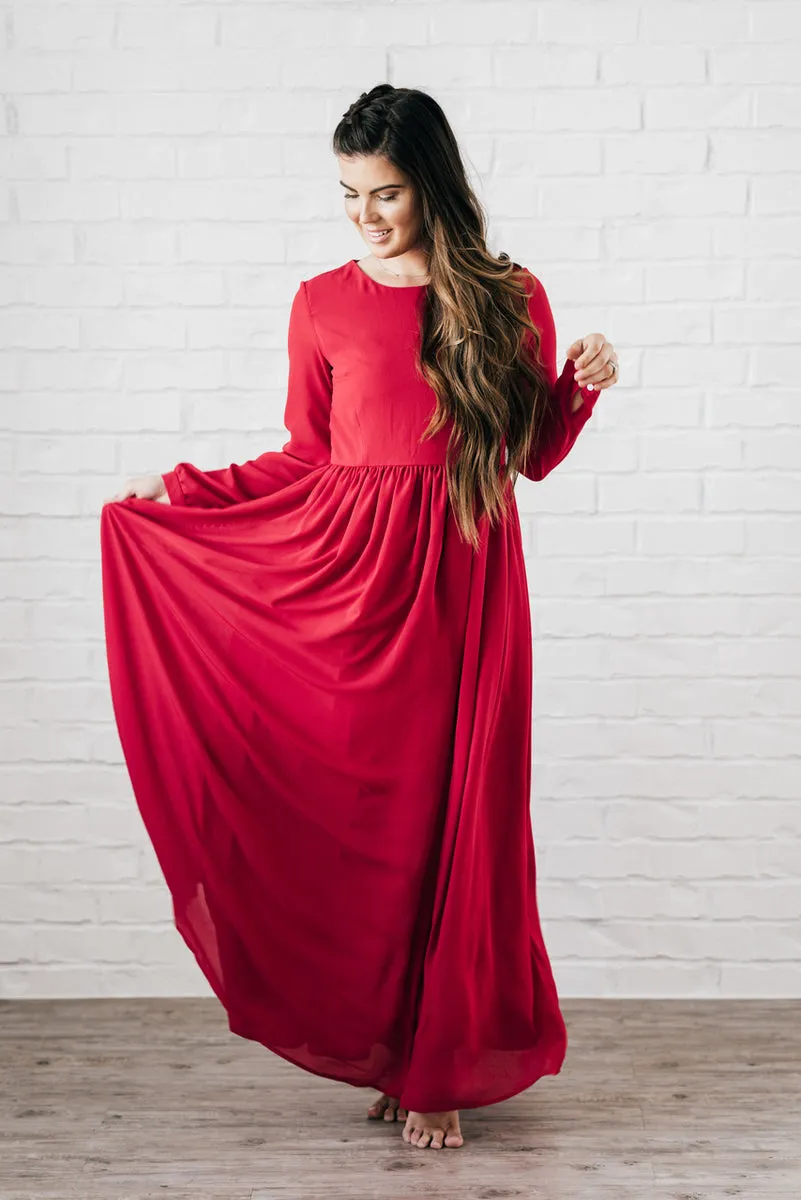 Nantucket Maxi Dress Red