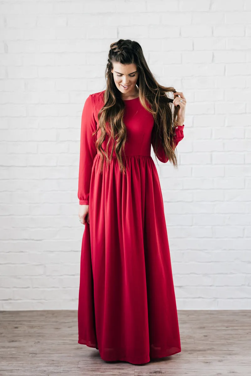 Nantucket Maxi Dress Red