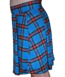 NEW Men's Running Kilt Blue / Plaid