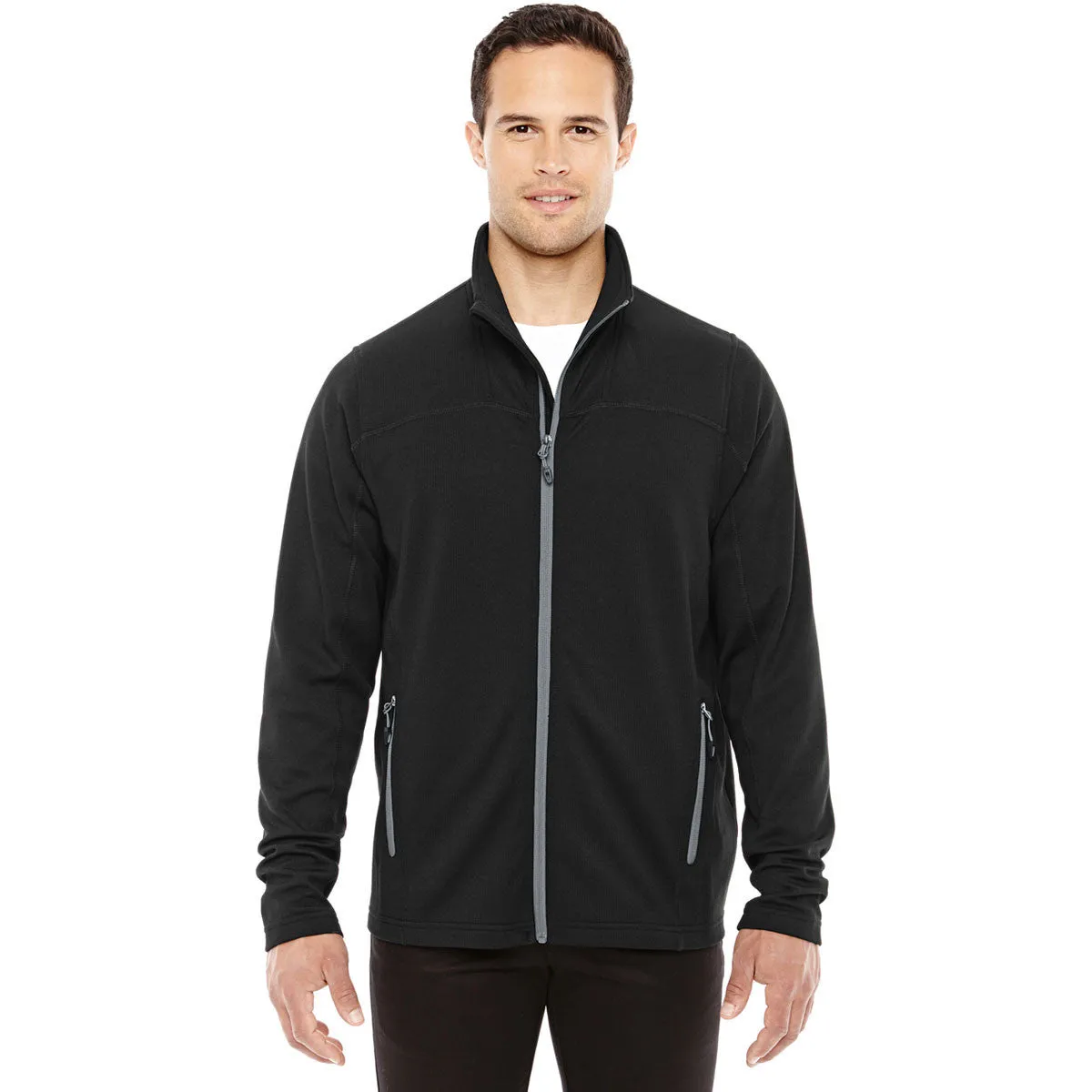 North End Men's Black/Graphite Torrent Performance Fleece Jacket