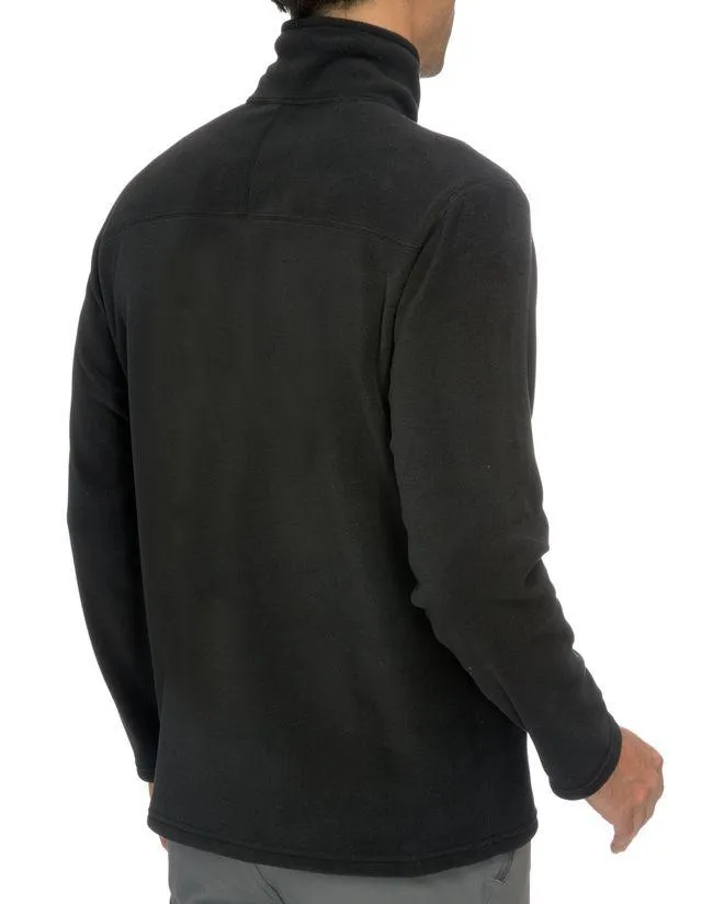 North Face Mens Glacier Quarter Zip Fleece Black