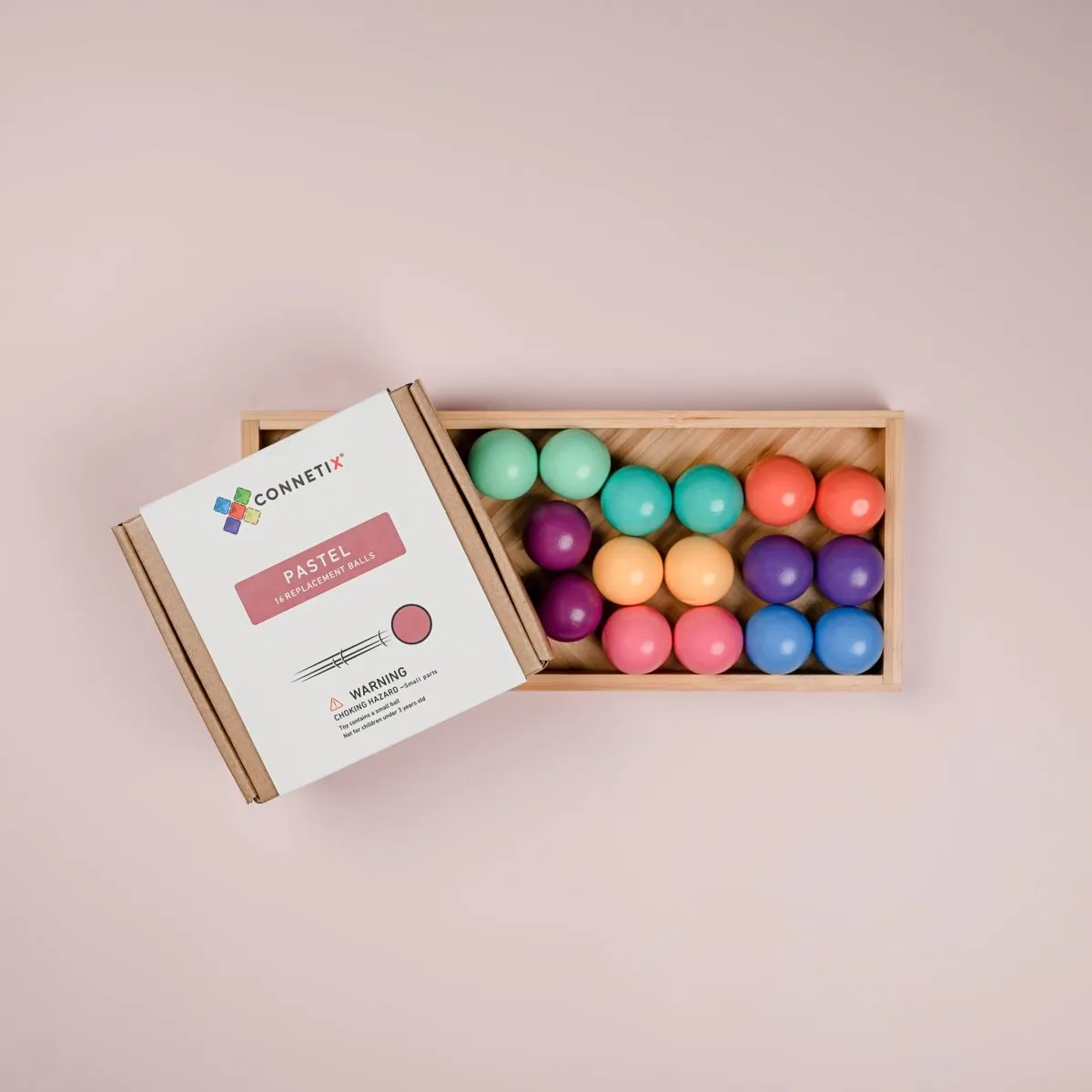 Pastel Ball Pack 16 pc - Connetix Tiles