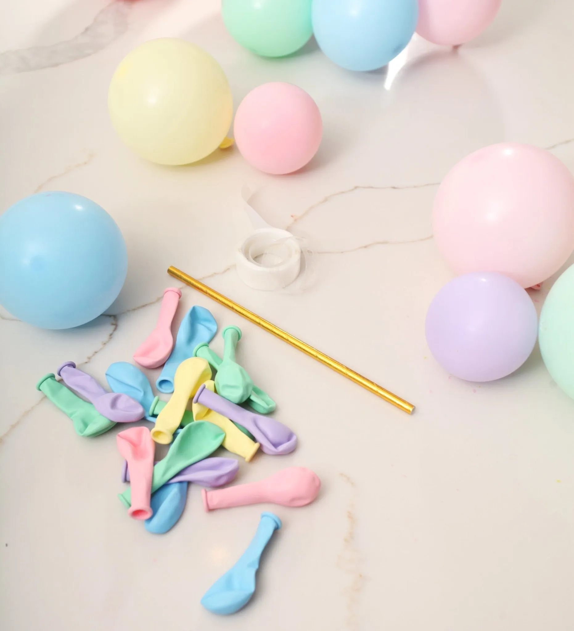 Pastel Rainbow Mini Balloon Cake Topper Kit