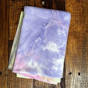 Pastel Tie Dye Brushed Heavy Fleece Poly Spandex