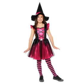 Pink Witch Girls Costume