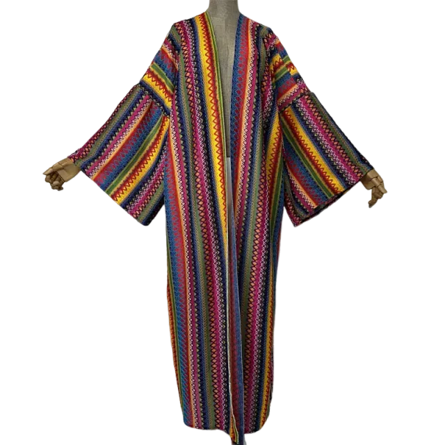 Pre Order: Warm  Ethnic Style Kimono Cardigan - WINI